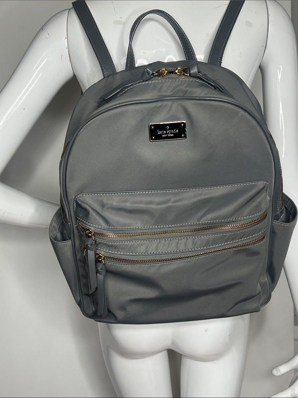Kate Spade New York Wilson Road Grey Nylon backpack grey nylon backpack